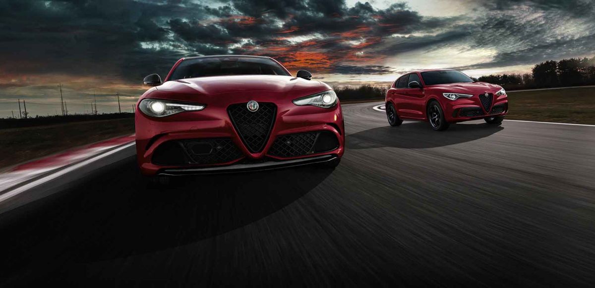 Alfa Romeo quadrifoglio bend shot