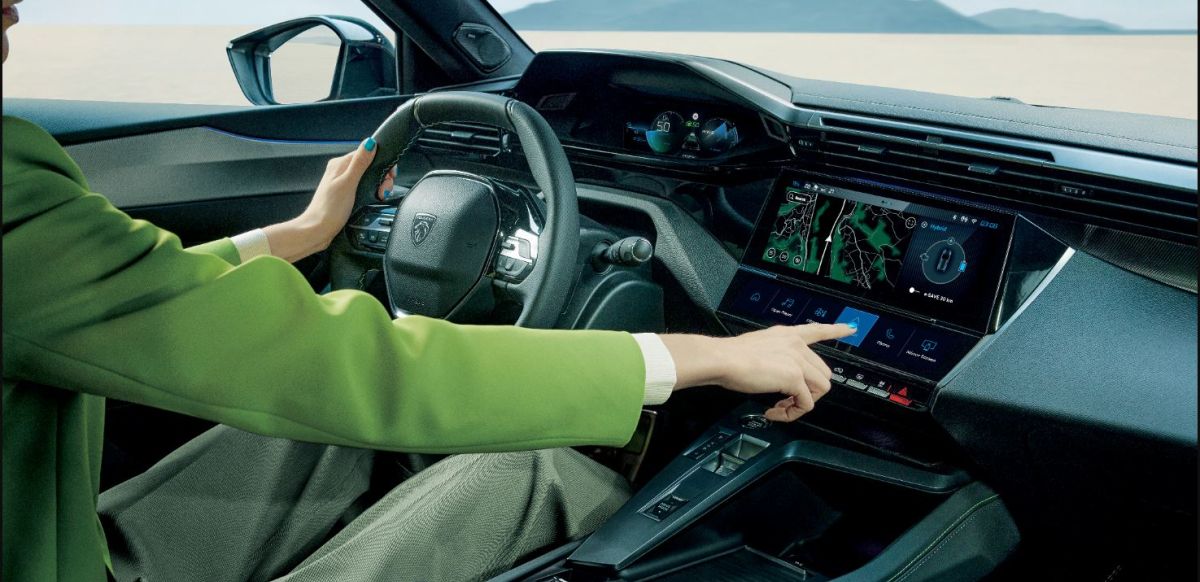 Interior of Peugeot 408 PHEV