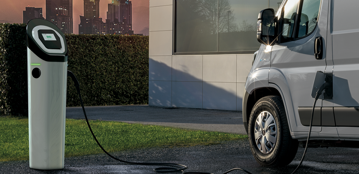 Ducato charging at night 