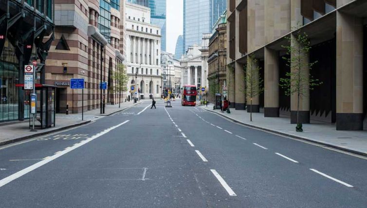 London roads with restrictions