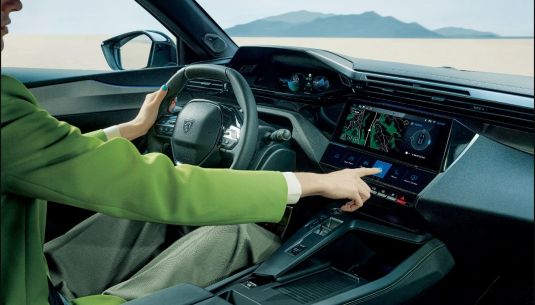 Interior of Peugeot 408 PHEV