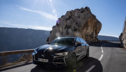 DS7 on a mountain road
