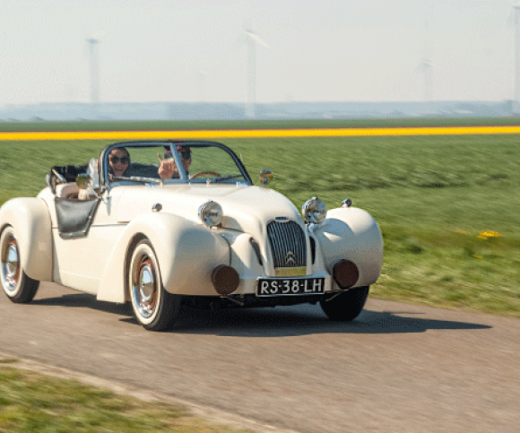 Old Car on Runway